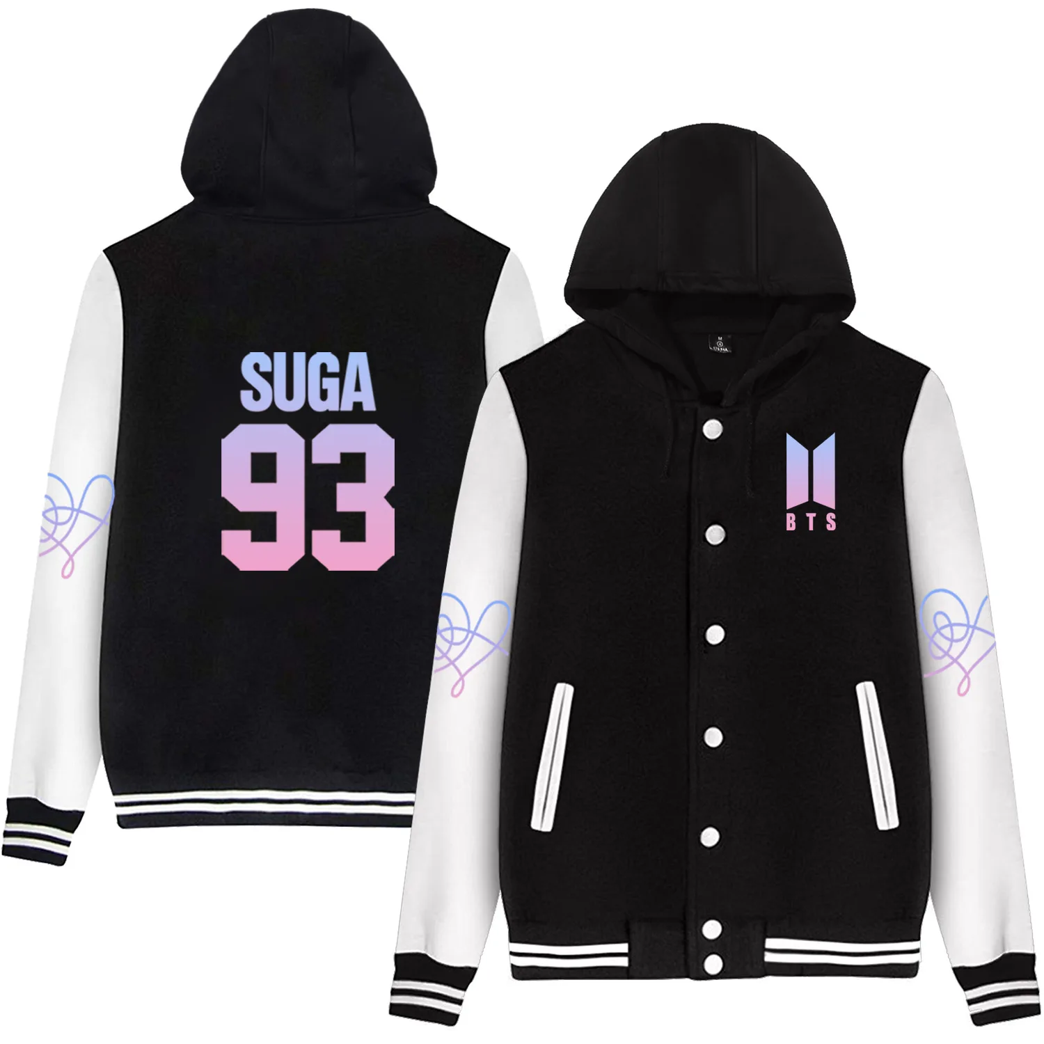 

BTS Bulletproof Boys Related Products Baseball Uniform Fans Should Aid the Clothes Men And Women Couples New Style Coat Korean-s