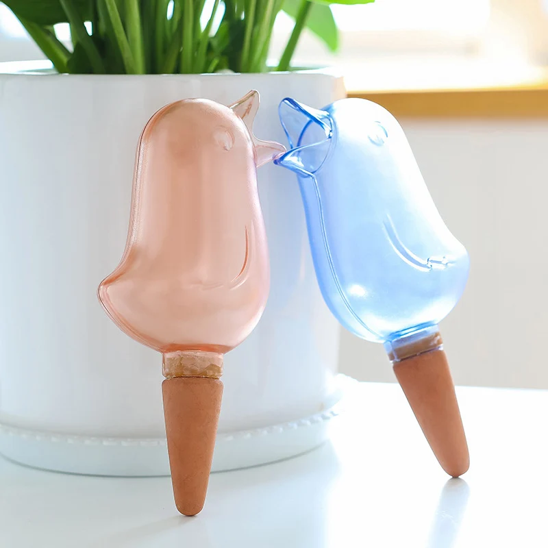 Plant Waterer 1/2PCS Garden Automatic Watering Tool Cute Birds Indoor Drip Irrigation for Plants Flower Indoor Household