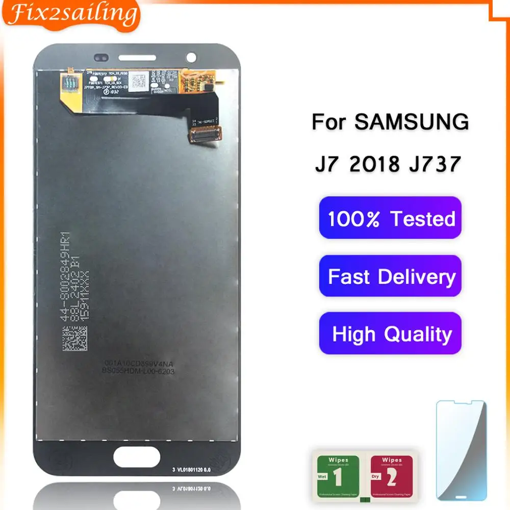 ЖК-дисплей для Samsung Galaxy J7 2018 J737 J737A J737P J737V J737T сенсорный экран дигитайзер Запасные