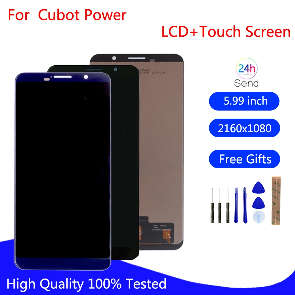 

Original For Cubot Power LCD Display Touch screen Sensor Digitizer Assembly Repair Parts For Cubot Power Screen LCD Display