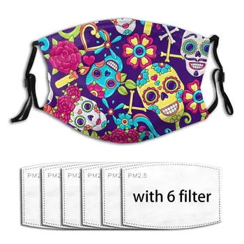 

Anti Haze Day Dead Sugar Skulls Outdoor Riding Quick-drying Dustproof Keep Warm Mask Windproof