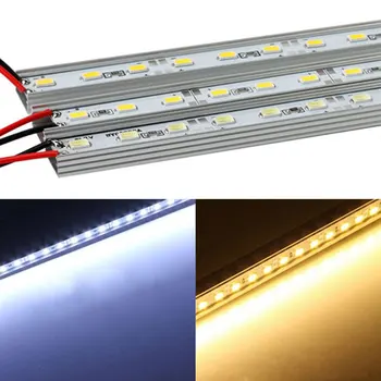

50cm 6W DC 12V 36 SMD 5630 Universal White / Warm White Non Waterproof LED Strip Light with 6000-6500K / 3000-3500K for Home