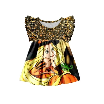 

halloween girls boutique dress pearl dress fashionable girls' dresses festival clothes