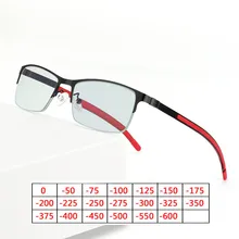 

Anti-blue light Myopia Glasses Frame Women Men Metal Student Finished Short-sighted Eyewear -0.5 -1 -1.5 -2 -2.5 -3 -3.5 To -6