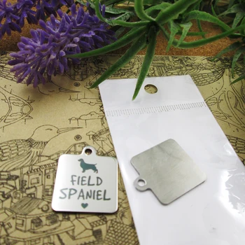 

10pcs--"Field Spaniel"dog lover stainless steel charms more style for choosing DIY Charms pendants for necklace