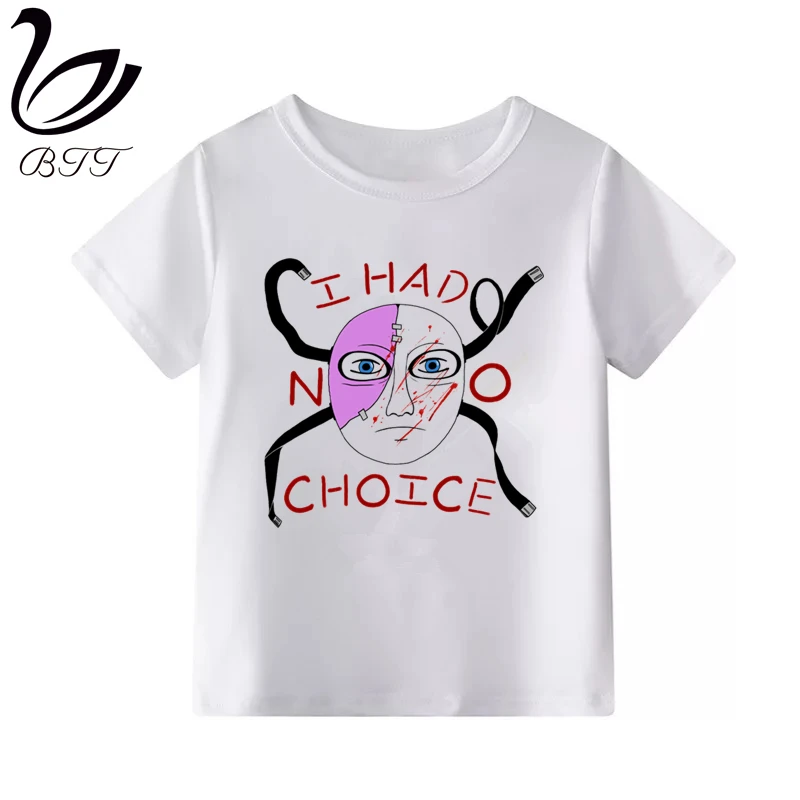Sally Face/Новое поступление, футболка для девочек Футболка с забавным принтом Одежда для девочек-подростков белые футболки с круглым вырезом и короткими рукавами для мальчиков