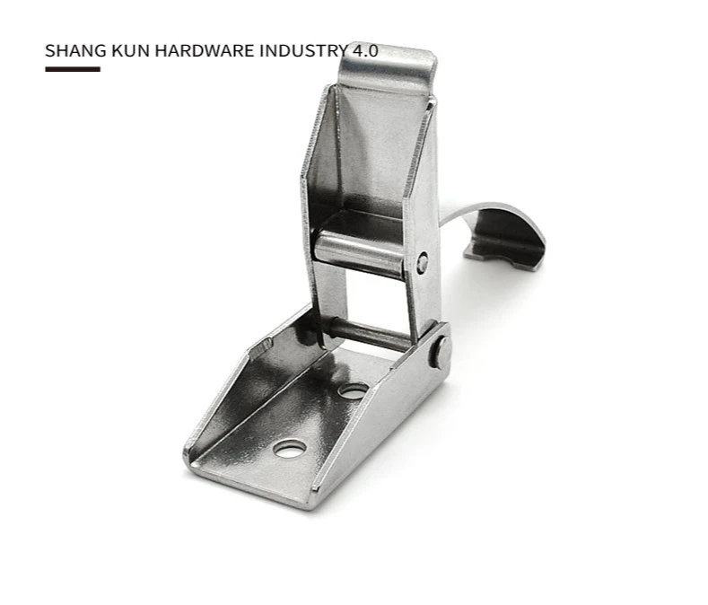 Industrial Hardware Stainless Steel Hasp Latch Lock Cabinet Mechanical Equipment Chains Fastening Buckle