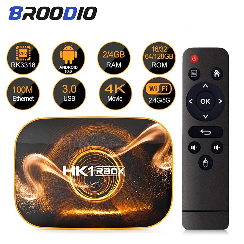 2020 Smart Android TVBOX Android 10 TV Box Hk1 Max 128GB Rockchip 60fps USB3.0 Google PlayStore Youtube Set top box smart tv 4k