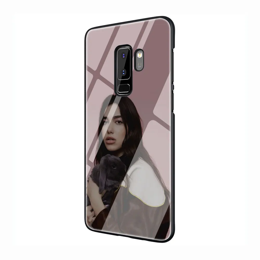 Дуа липа DuaLipa закаленное Стекло TPU черный чехол для Galaxy S7 Edge S8 S9 S10 Plus, Note 8, 9, 10, A10 20 30 40 50 60 70 - Цвет: G4