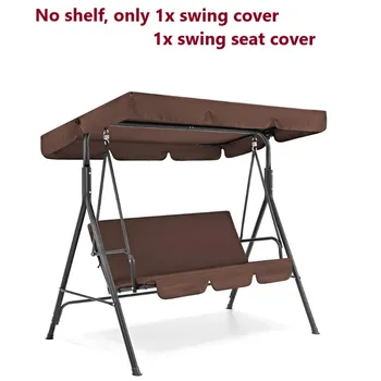 

3 Seat Swing Canopies Seat Cushion Cover Set Patio Swing Chair Hammock Replacement Waterproof Garden Outdoor Furniture TB Sale