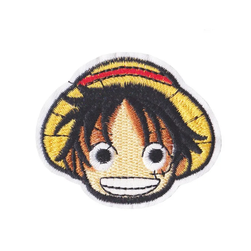

Anime One Piece Cool Iron On Patches For Clothing Embroidery Stripe On Clothes Cute DIY Sequin Applique Badge G0092