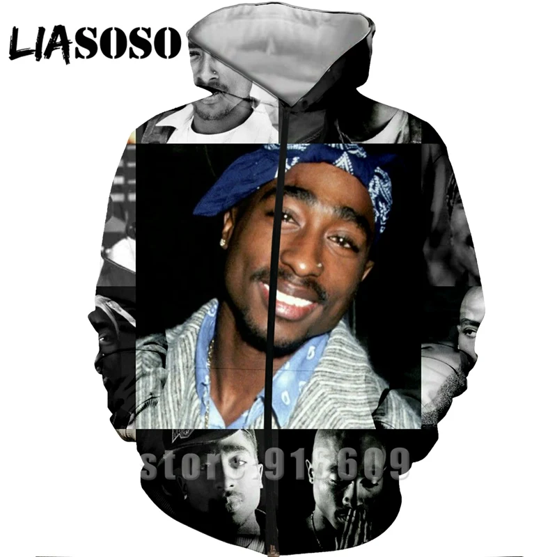 3 Тупак 2Pac 90 Рэппер Харадзюку спортивный костюм 3D принт Толстовка Рок куртка диджея/мужские женские пуловеры на молнии хип-хоп размера плюс - Цвет: 3