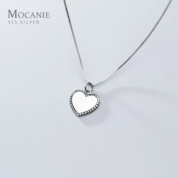 

Mocanie Fashion Vintage Sweet Love Heart Real 925 Sterling Silver Pendant for Women Girl Charms Pendant DIY Jewelry No Necklace