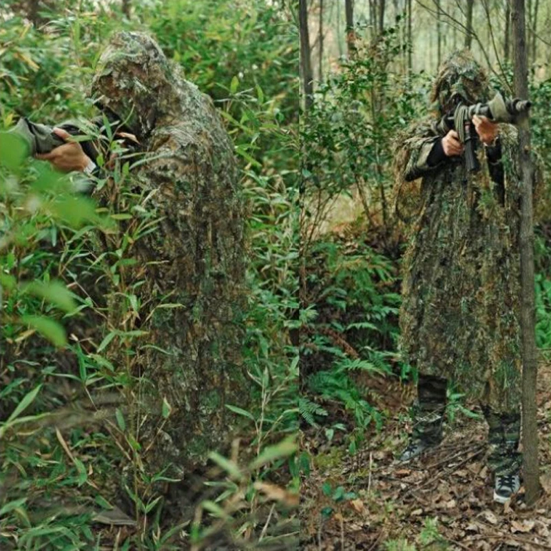 Военная Экипировка тактическая охотничья одежда костюмы Ghillie Лесной камуфляж