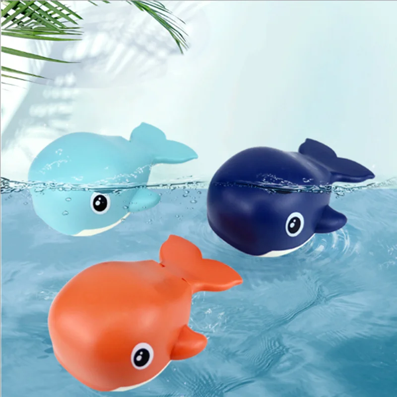 

Baby bathing play must have fun little whale high quality cute cute cartoon fish hair spring swimming fish toy