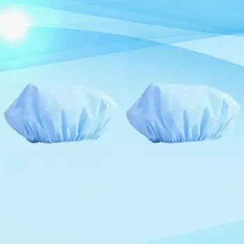 

2Pcs EVA Bathing Cap Waterproof Cap Breathable Head Hat for Bathroom Home