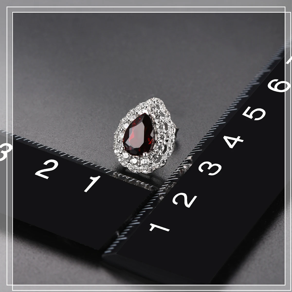Hutang 2.20ct натуральный гранат однотонные серьги-гвоздики серебро 925 пробы тонкий элегантный кубический цирконий ювелирные изделия для женщин подарок