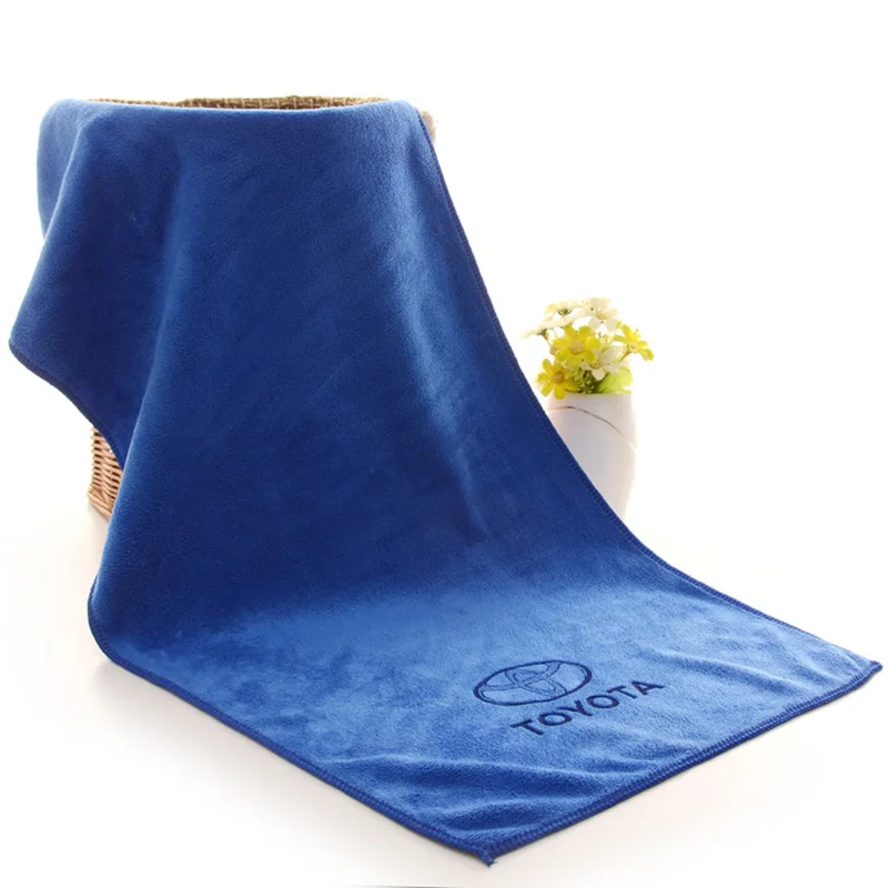 

35/75CM Car Wash Microfiber Towel Car Cleaning Drying Cloth Hemming Car Care Cloth Detailing Car Wash Towel For Toyota