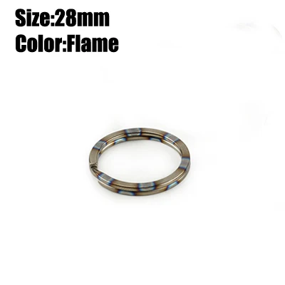 Vibrant Titanium Alloy Ultralight Key Ring - Durable, Rust-Free Outdoor Accessory