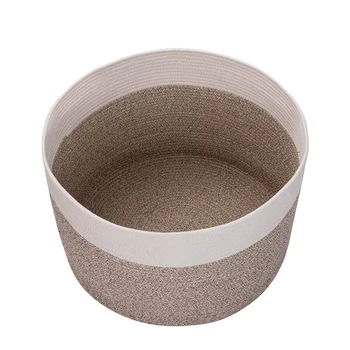 

Foldable Storage Baskets Laundry Basket Toy Storage Cotton Rope Practical Sundries Home Organizer