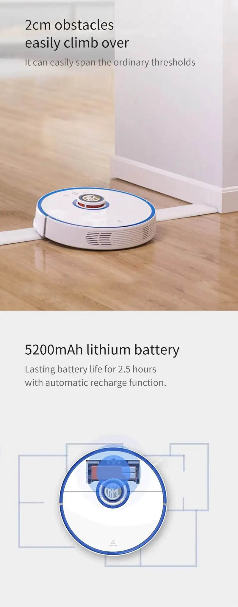 Roborock S52 робот пылесос 2 в 1 подметания и швабры LDS и SLAM Smart планируемый пользовательский выпуск с футбольной звездой голоса