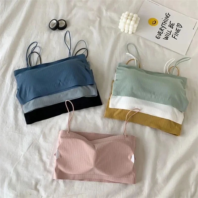 Women Lingerie Bra Women Tube Tops Women's Top Female Crop Top Strapless Padded Bralette Streetwear Seamless Underwear Sexy Lingerie Tube Bra Bandeau