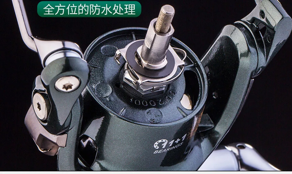 DMK 5,2: 1 MC800-MC5000 спиннинговая отжимная катушка 10BB катушка сплава 16kgs Drag power соленая пресная вода