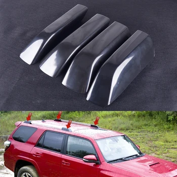 

DWCX 4PCS ABS Roof Luggage Rack Rail End Cover Shell fit for Toyota 4Runner N280 2010 2011 2012 2013 2014 2015 2016 2017 2018