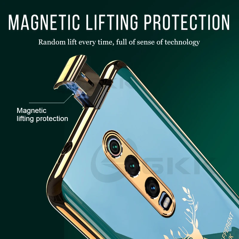 Чехол GKK для Xiaomi Redmi K20 9T Pro Мягкий противоударный защитный чехол из ТПУ с рисунком