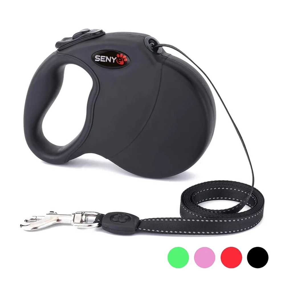 Retractable Durable Pet Dog Leashes 5M Supports Big Dogs Up to 100
