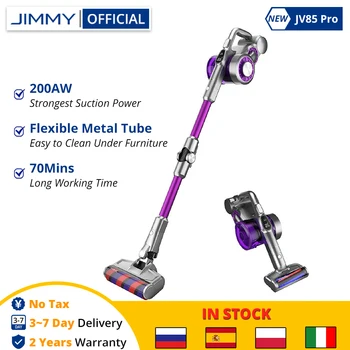 

NEW JIMMY JV85 Pro Cordless Handheld Flexible Vacuum Cleaner 200AW Powerful Suction 70 Mins Run Time LED Display Dust Cleaner