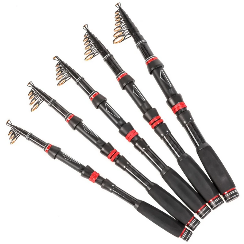 

Telescopic Fishing Rods Carbon Fiber Spinning Fishing Rod 1.8-3.0m Short Sea Rods Telescopic Fishing Rods Spinning Fishing Rods