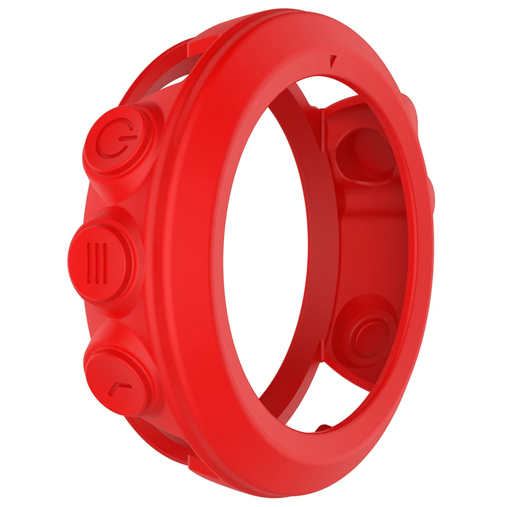 Универсальный водонепроницаемый силиконовый защитный чехол для часов, спортивный легкий гибкий чехол, умные аксессуары для Garmin Fenix 3 - Цвет: Красный