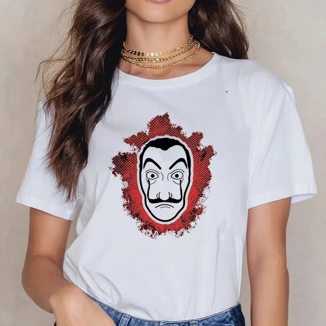 Showtly La Casa De Papel футболка для мужчин и женщин унисекс топы дизайн деньги Heist