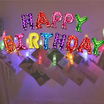 

1 Set Birthday Balloon Set Happy Birthday Letters balloons weddingparty banners Decor Supplies Balloon Children Happily 13PCS