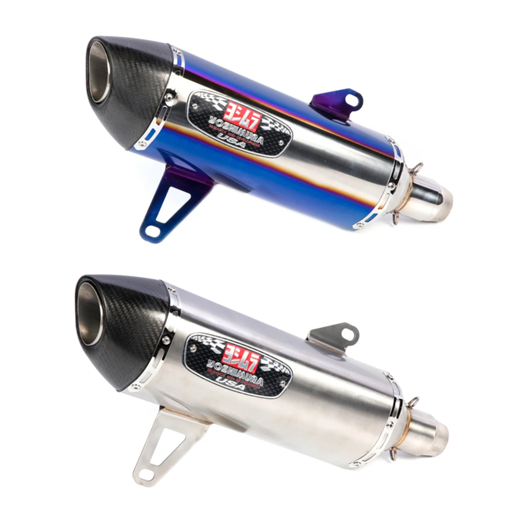 51mm Motorcycle Yoshimura Exhaust Pipe Slipon Muffler 470mm Escape