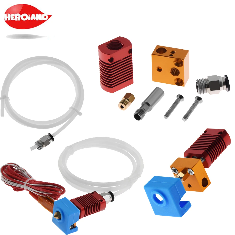 

3D Full Metal J-head CR10 Hotend Extrude Hot End Kit for creality Ender-3/5 pro CR10 10s Bowden Extruder 12/24V 3D Printer Parts