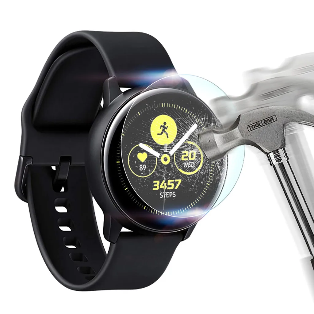 Закаленное стекло для samsung Galaxy Watch активная пленка 9h glas защитная пленка vidrio templado para reloj Bubble Free