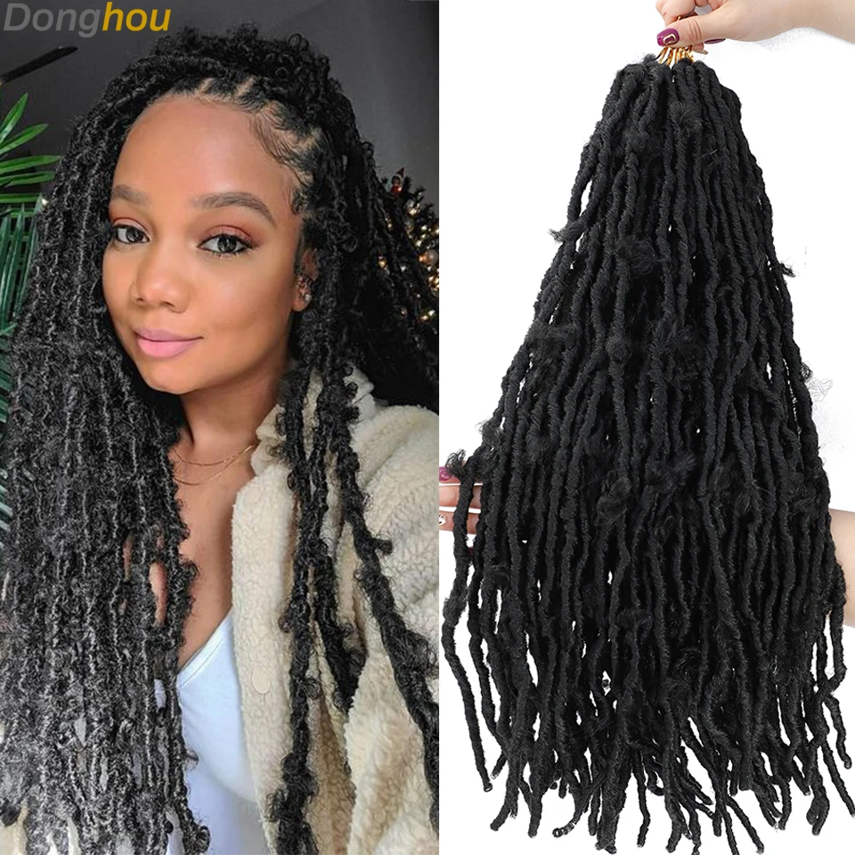 

24 Inch 6 Packs Butterfly Locs Crochet Hair Pre looped Locks Butterfly Soft Faux Locs Crochet Braids Dreadlocks Hair Extensions