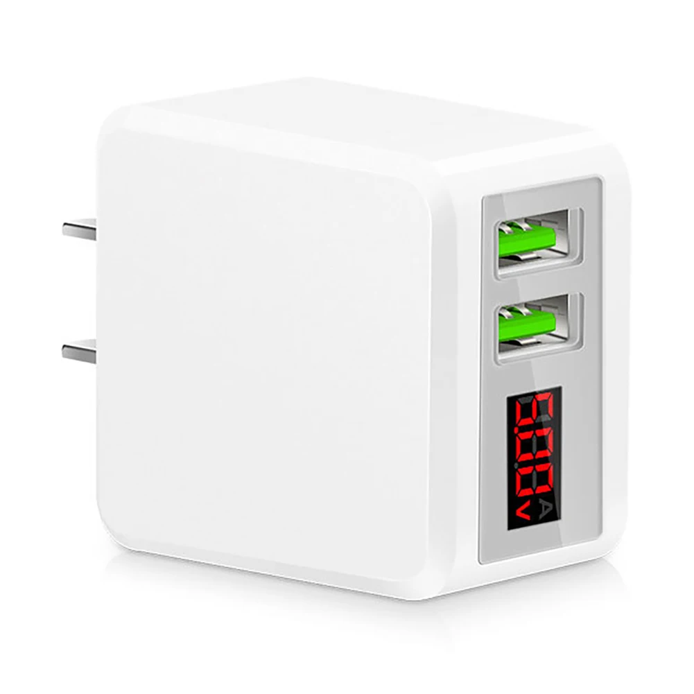 Цифровое зарядное устройство со светодиодной подсветкой USB-зарядное с