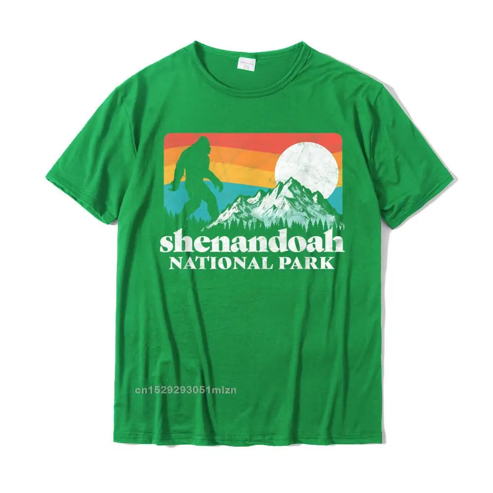  Men T-shirts Design Design Tops Shirts Pure Cotton Crewneck Short Sleeve 3D Printed Tops Shirts VALENTINE DAY Shenandoah National Park Virginia Bigfoot Mountains Graphic T-Shirt__3947 green