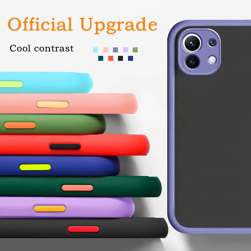 Matte Silicone Shockproof Phone Case For IPhone 6 7 8 PLUS XR XS X MAX 11 Pro 12 MINI SE2020 Lens Protects Transparent Cover