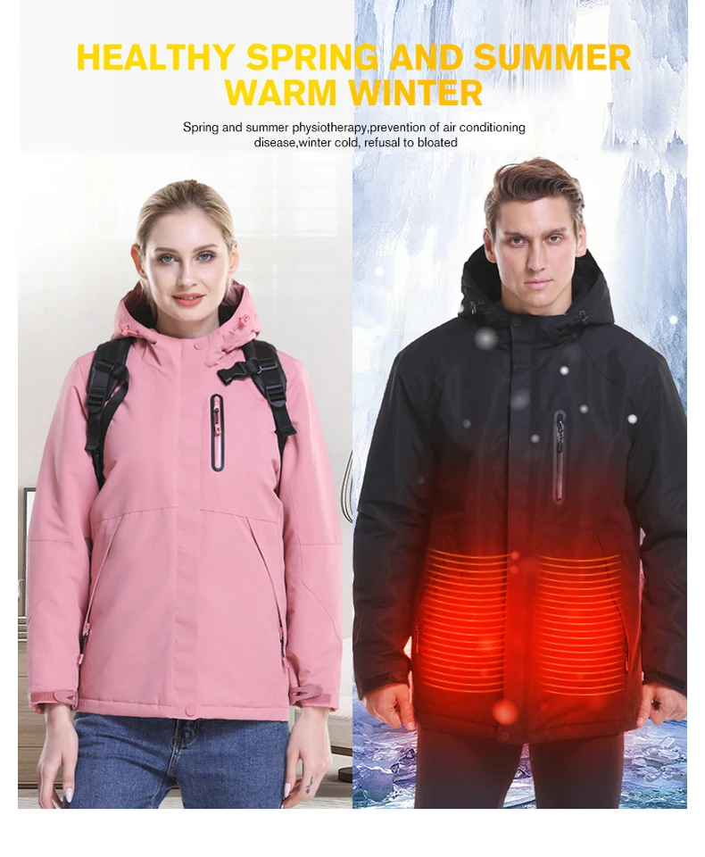 comprida roupa térmica corta-vento com capuz esqui caminhadas