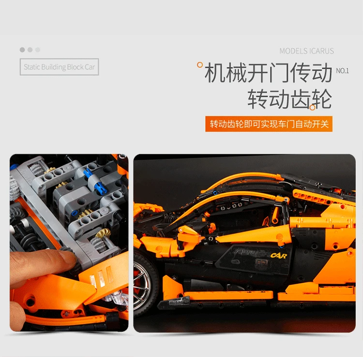 Mlaren P1 hypercar APP RCTechnic серия гоночный автомобиль совместимый Iegoset 20087 13090 MOC 16915 строительные блоки модель игрушки подарки