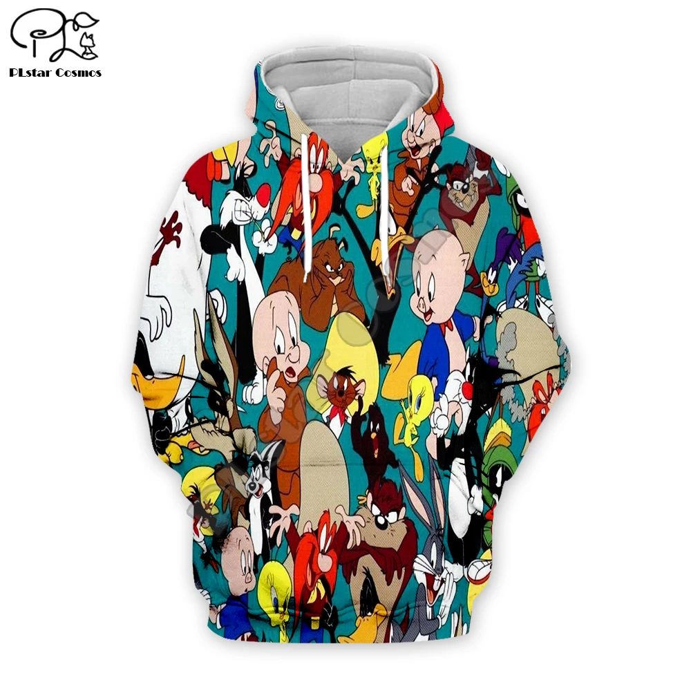 

PLstar Cosmos Anime Bugs Bunny colorful Cartoon tracksuit New Fashion 3DPrint Zipper/Hoodies/Sweatshirt/Jacket/Mens Womens s-8