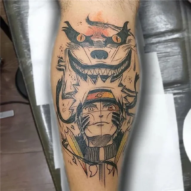 AnimeTattoo  Artist Credit  on Instagram KURAMA  NARUTO  Artist  credit imraram  jujutsukaisen jujut in 2023  Anime tattoos Best  leg tattoos Naruto tattoo