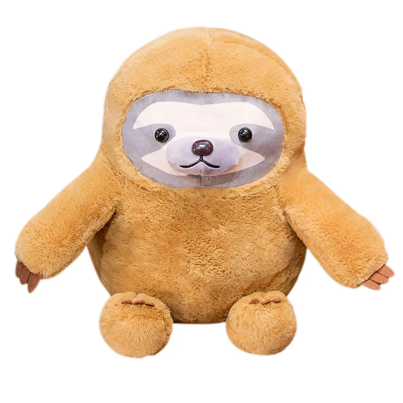 

Kawaii Simulation Sloth Plush Toys Lifelike Animal Stuffed Dolls Backpack Kids Handbag Brinquedo Girls Gifts AP