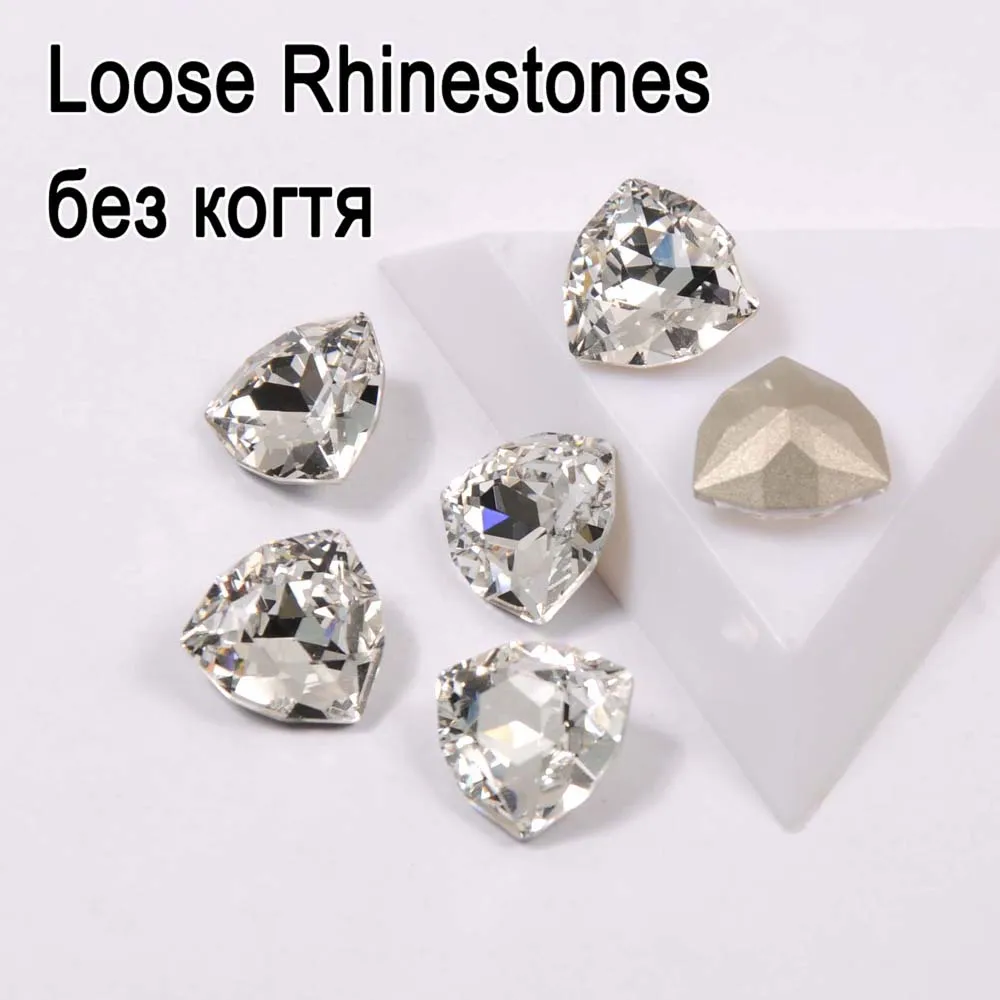 Superklare Ornament-Accessoires, Fancy Stones, Trilliant-Glassteine mit Krallenfassung zum Nähen für Kleidungsstücke, für Handarbeiten und Gymnastikanzüge – Detail 2