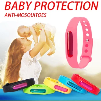 

1Pcs Portable Summer Effective Children Mosquito Repellent Bracelet Anti-Mosquito Environmental Protection Silicone Wristband