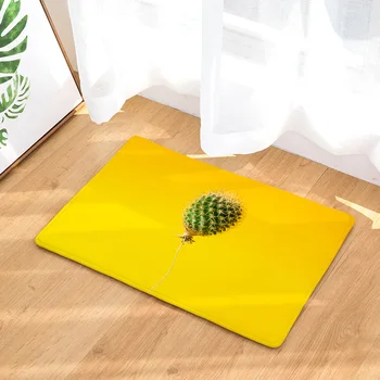 

1PC 40x60cm cactus Home Bath Mat Non-slip Bathroom Carpet Soft Mat kitchen Toilet Floor Decor Christmas